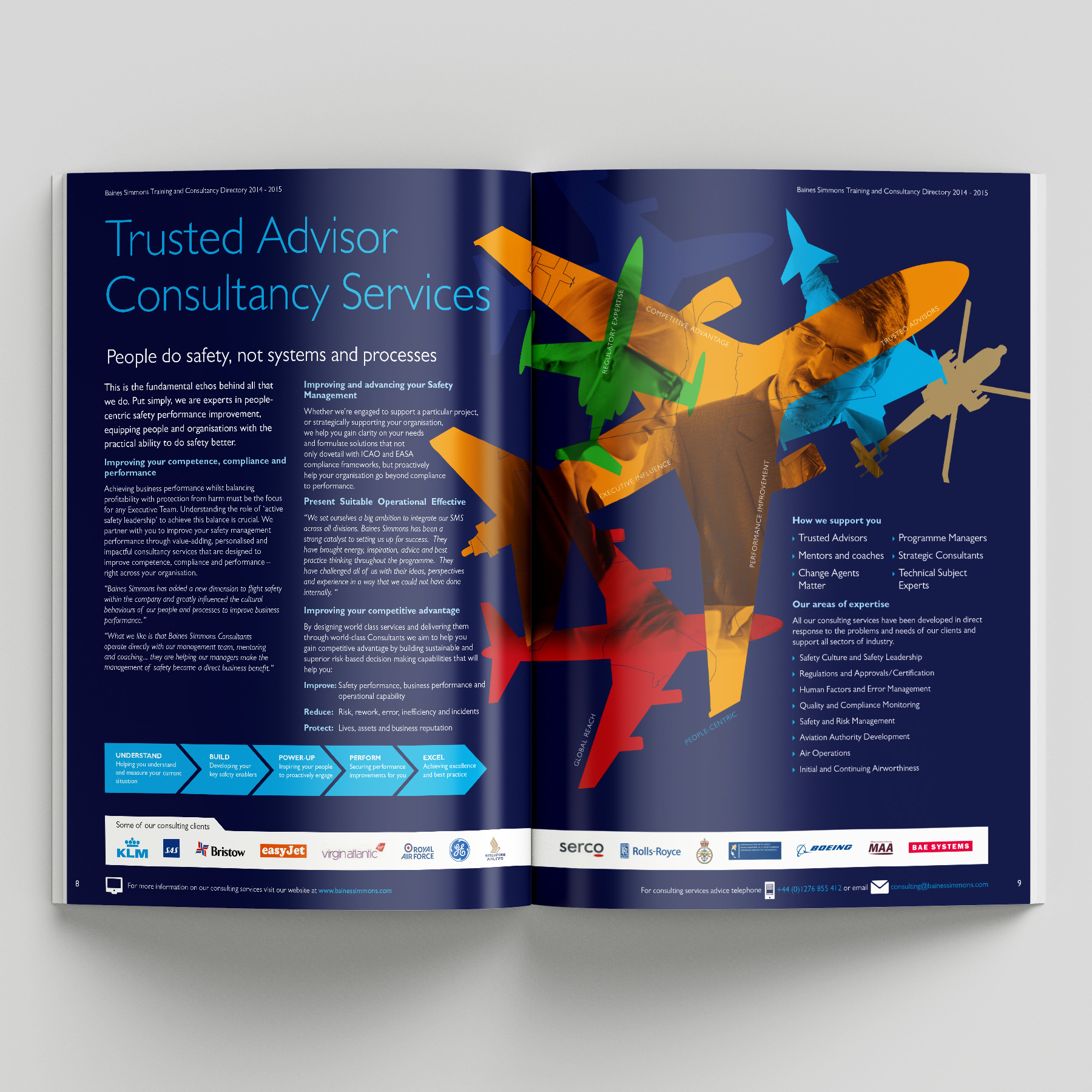 Baines-Simmons-Training-Directory-Spread Baines Simmons Training Directory Design
