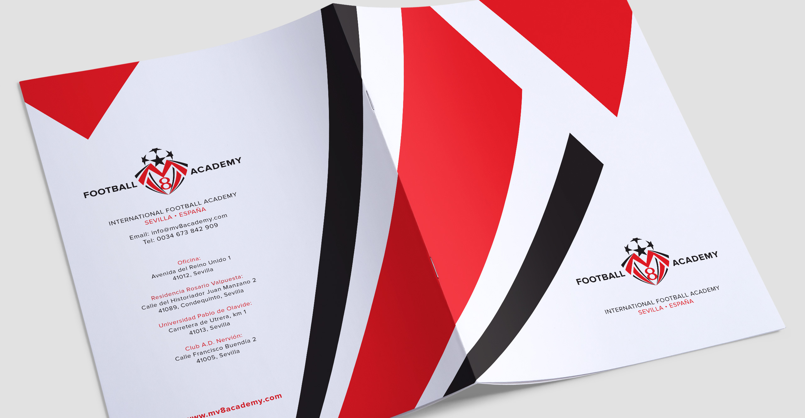MV8 Football Academy - Brochure Design
