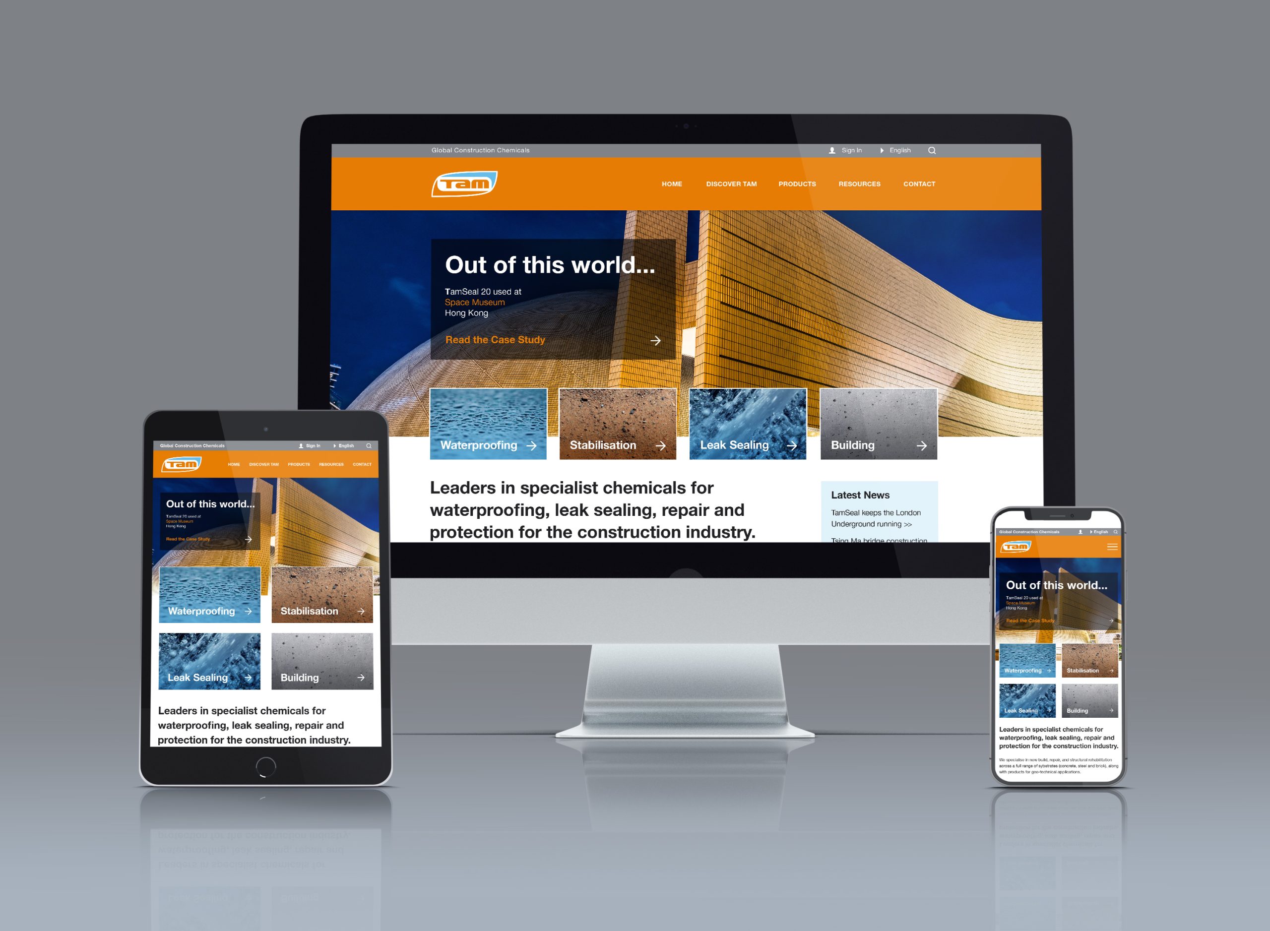 Website Design – TAM International Website Design - TAM International