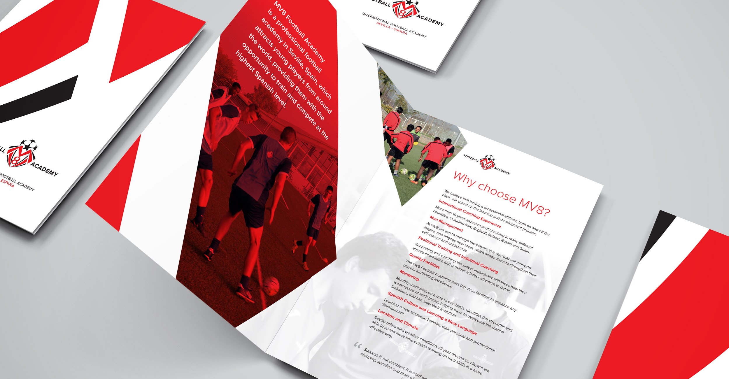Brochure Design - MV8 Football Academy